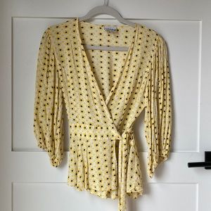 Ganni wrap blouse